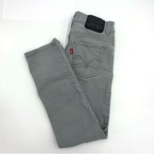 Girl’s Levi’s 510 Super Skinny Gray Denim Jeans Size 25x25 (CKJ0002)